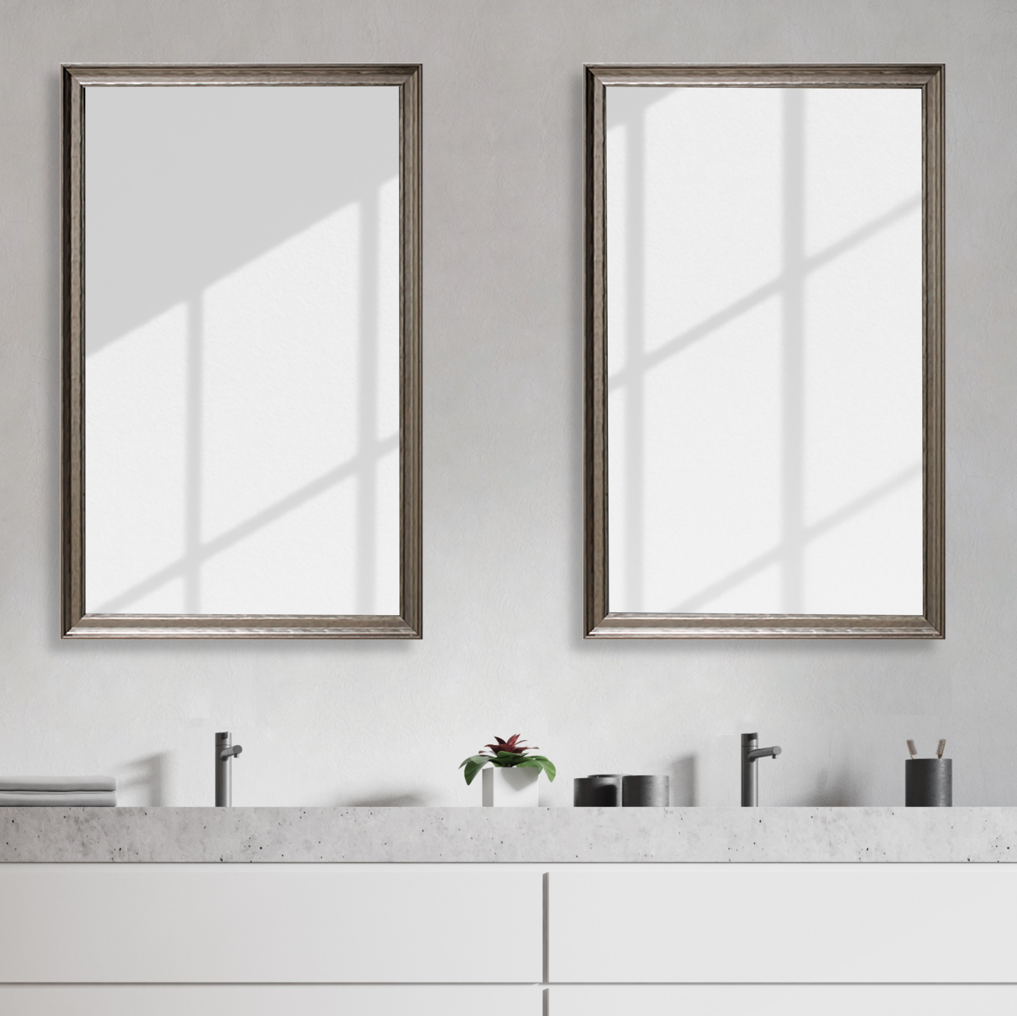 Crenshaw Pewter Framed Mirror