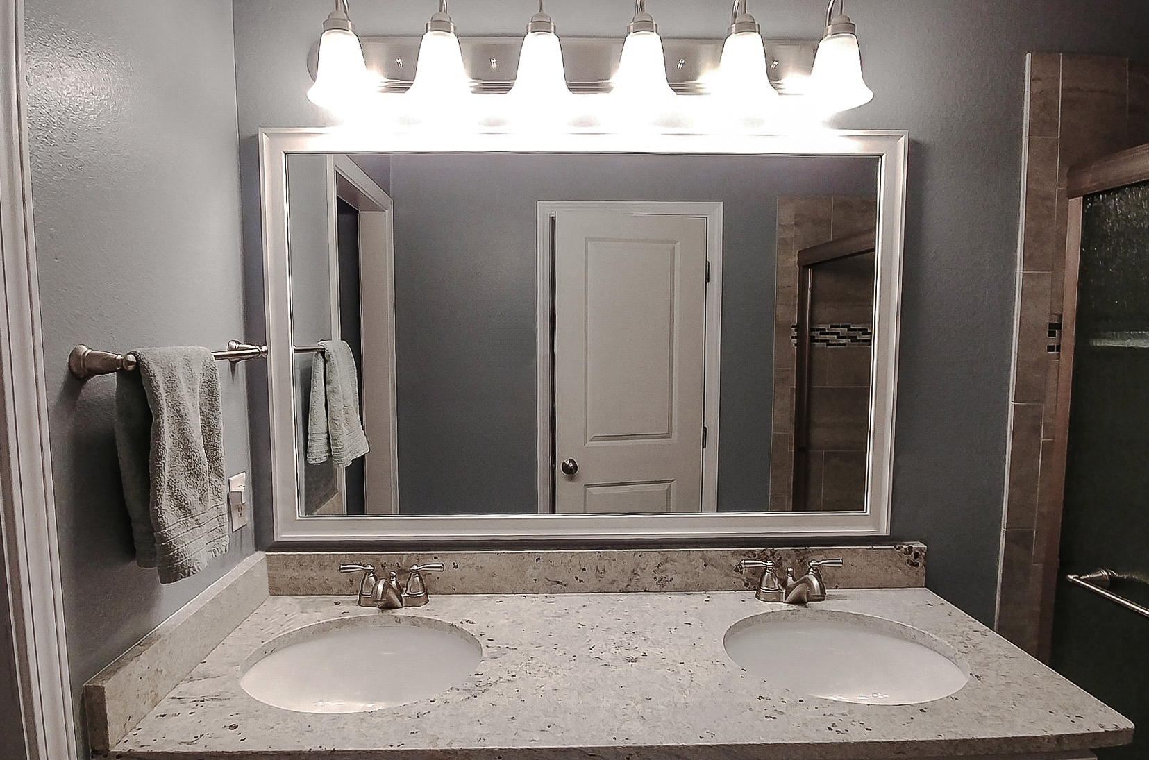 Morgan White Framed Mirror