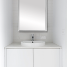Ellis Brushed Chrome Framed Mirror