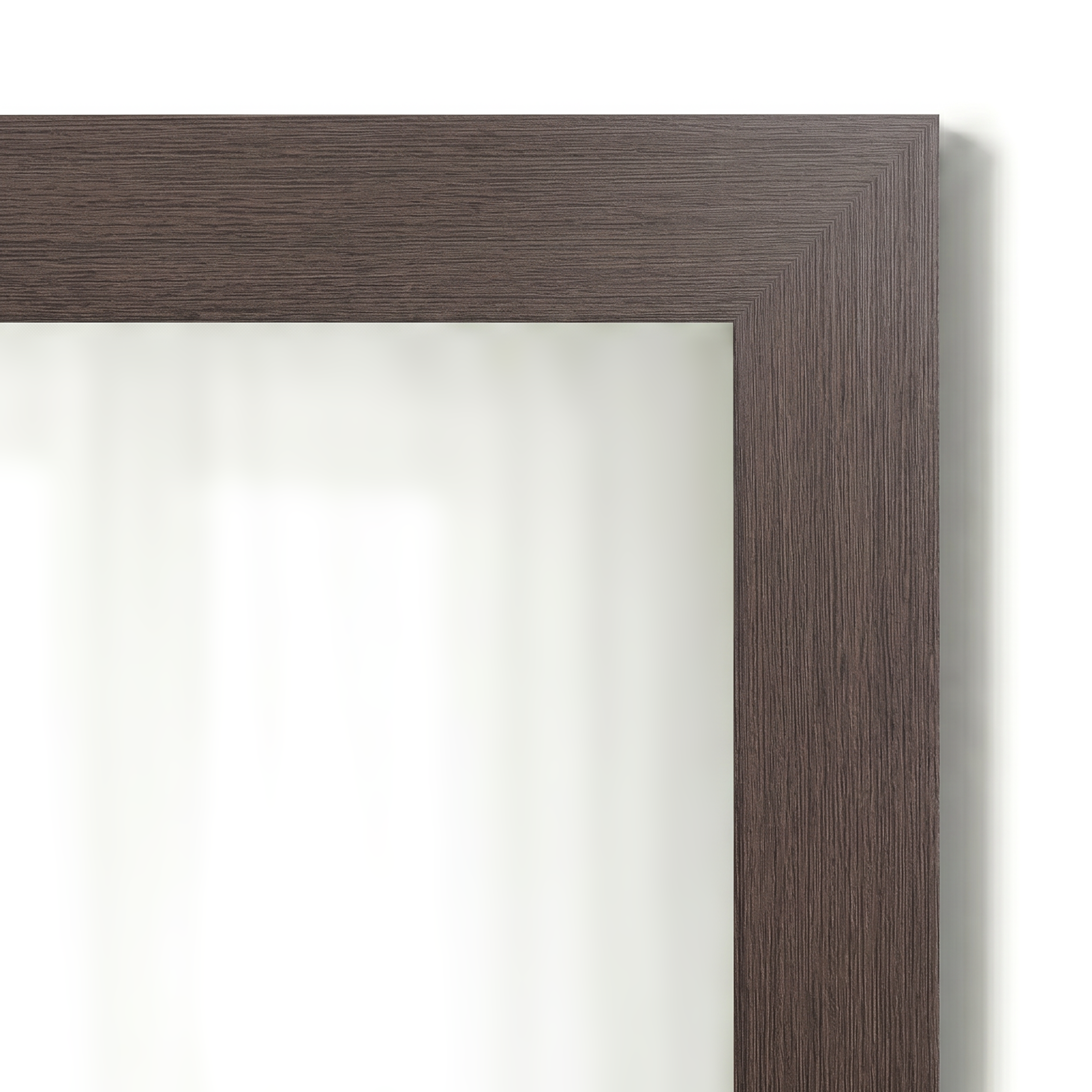 Meade Espresso Textured Framed Mirror