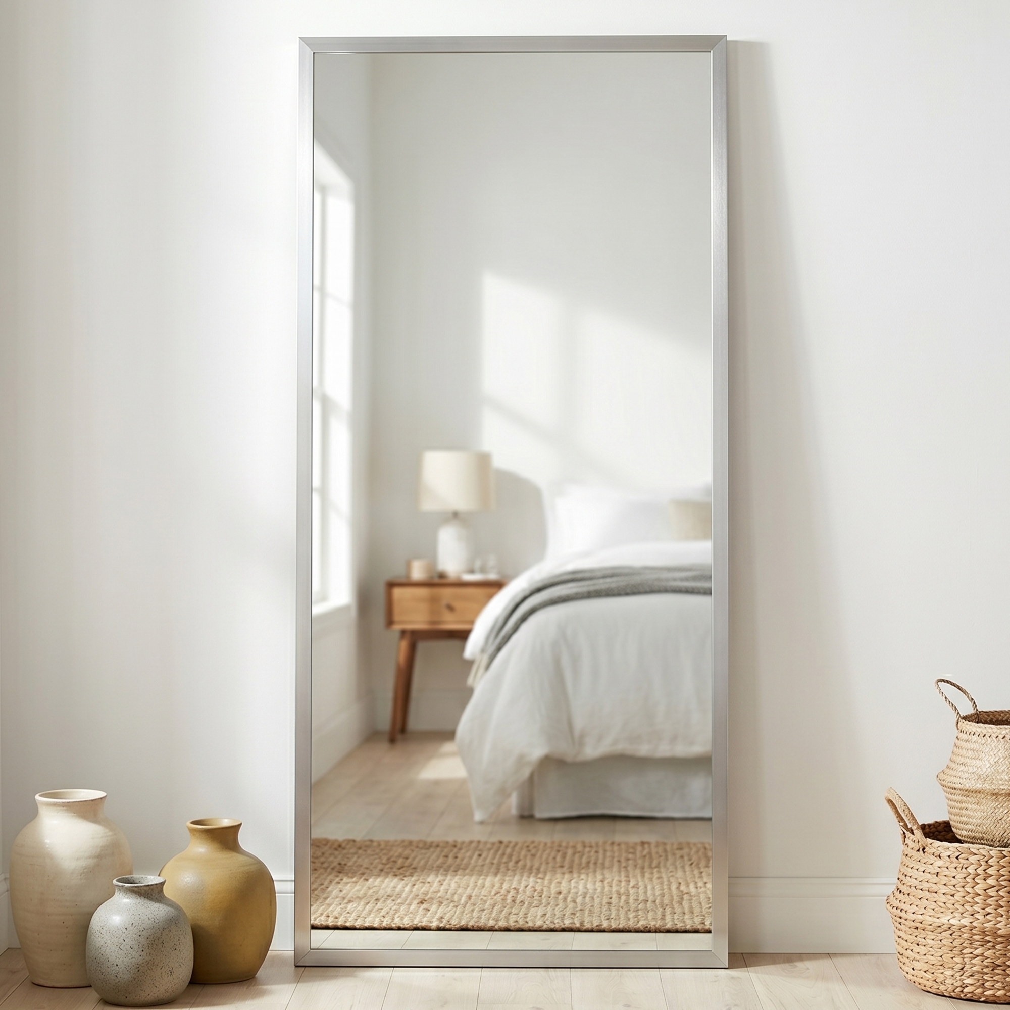 Ellis Silver Framed Mirror