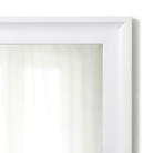 Morgan White Framed Mirror