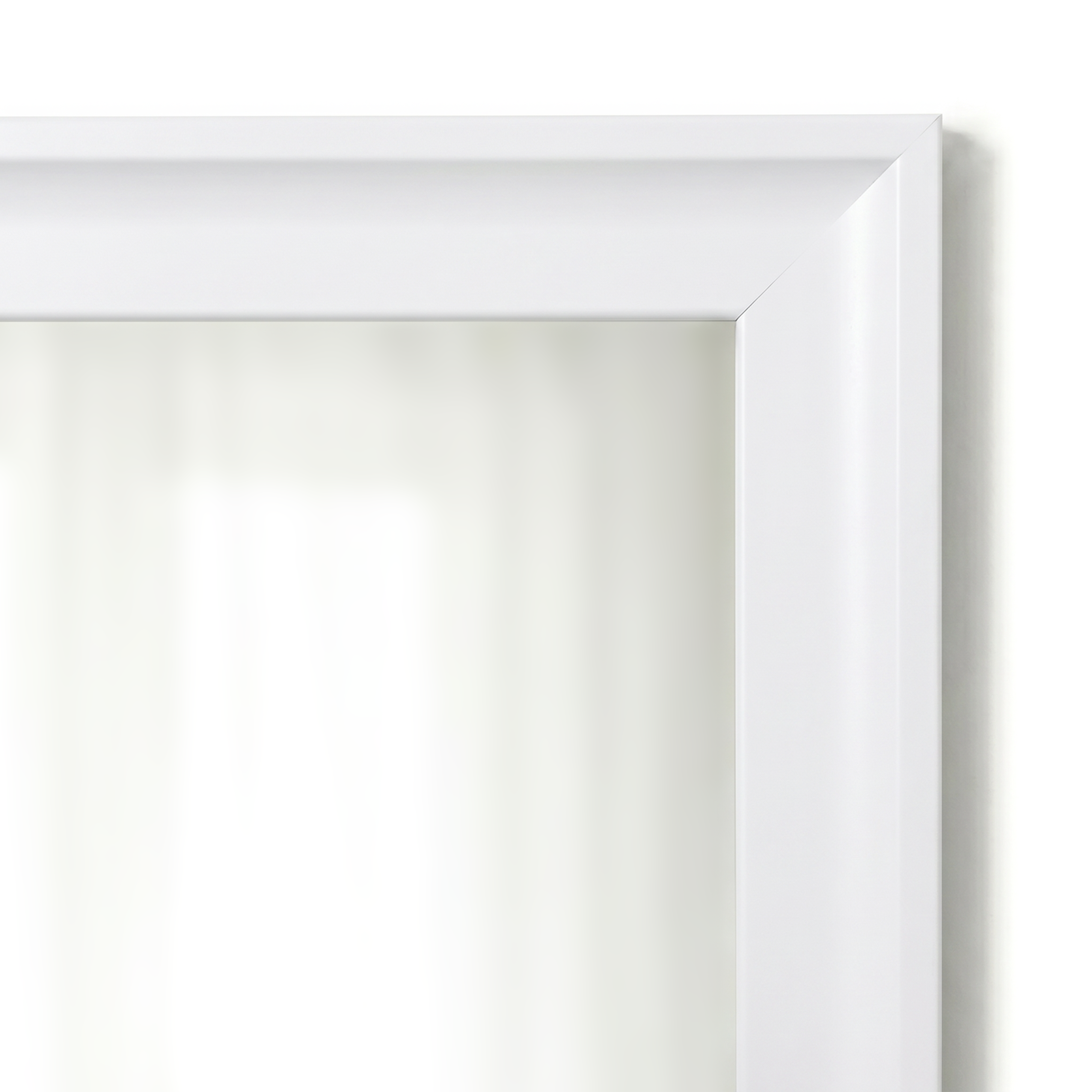 Morgan White Framed Mirror