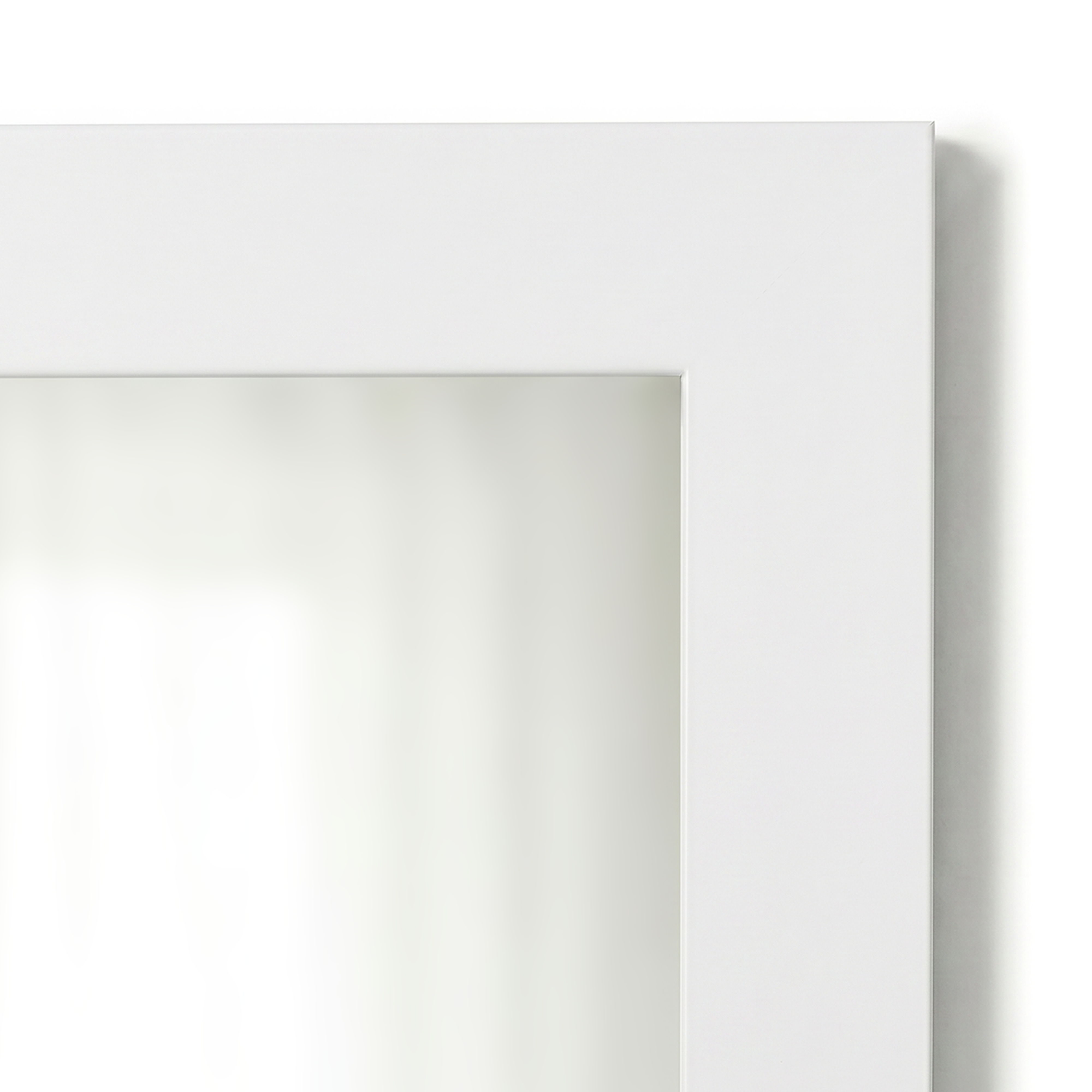 Pendleton Pure White Framed Mirror