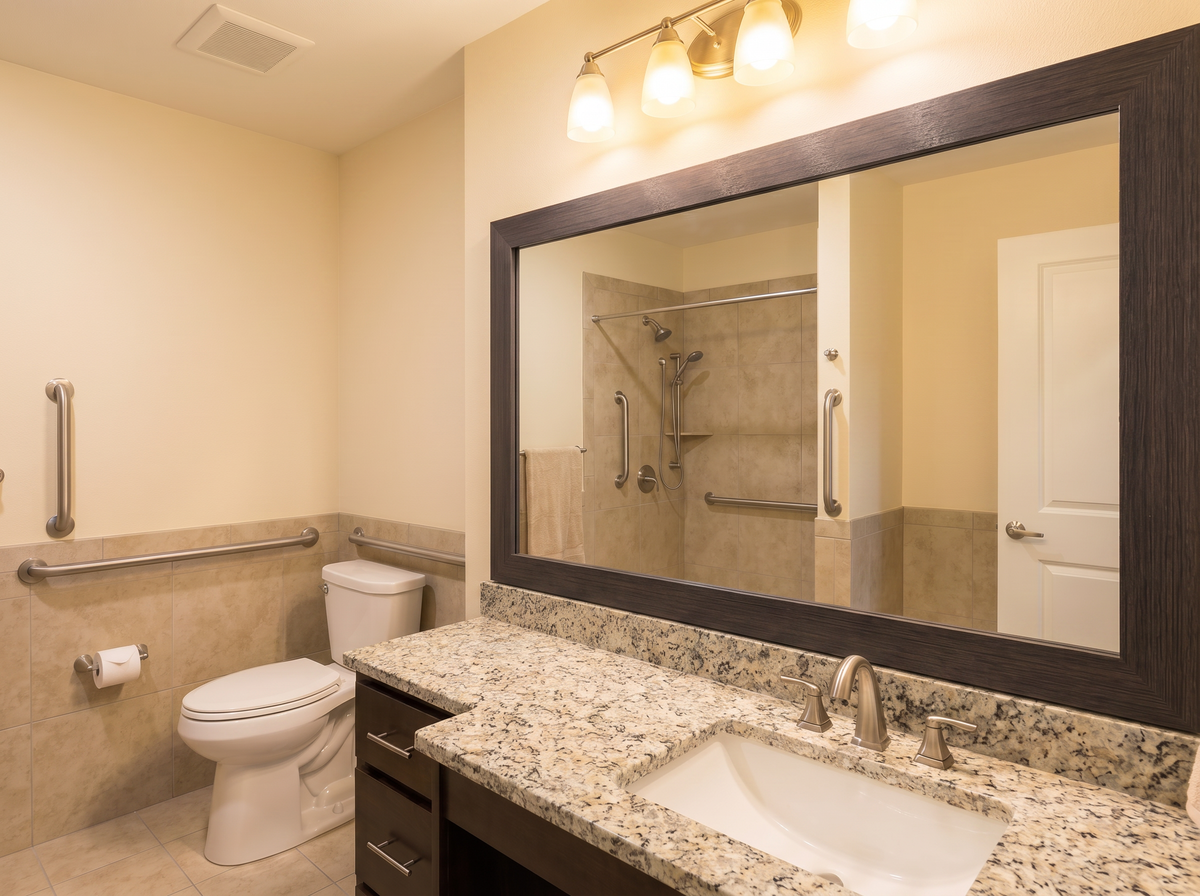 Upton Walnut frame in assisted living facility