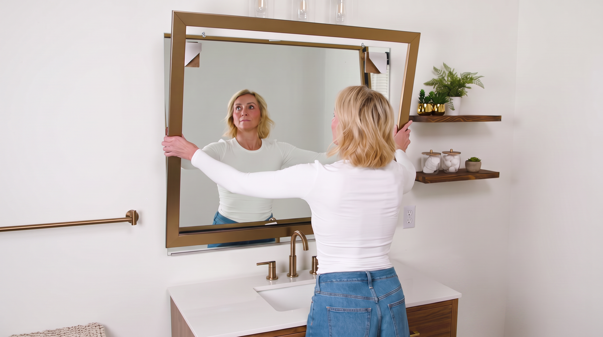 Frame a suitable mirror already installed