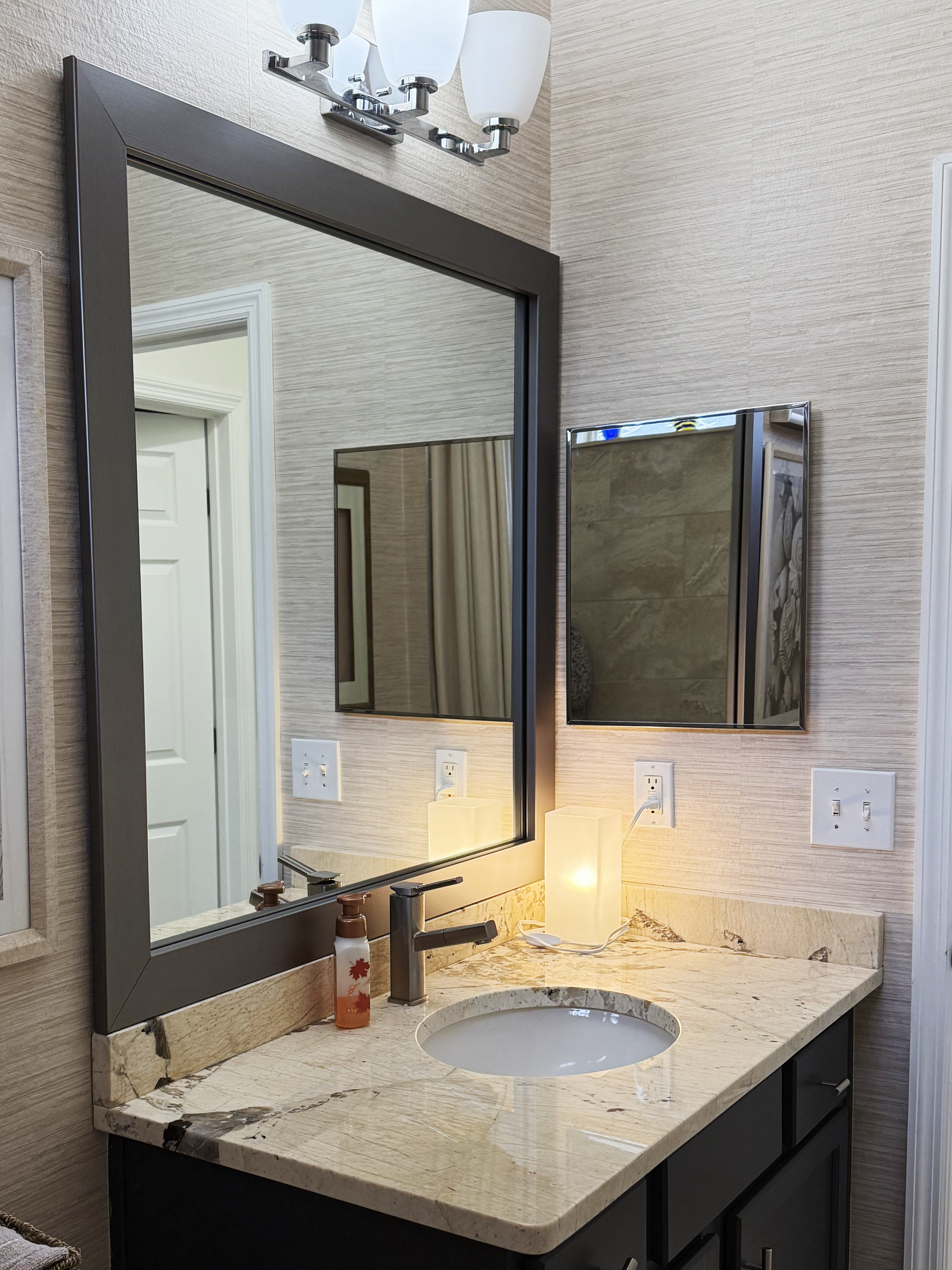 Upton Satin Nickel Add A Frame