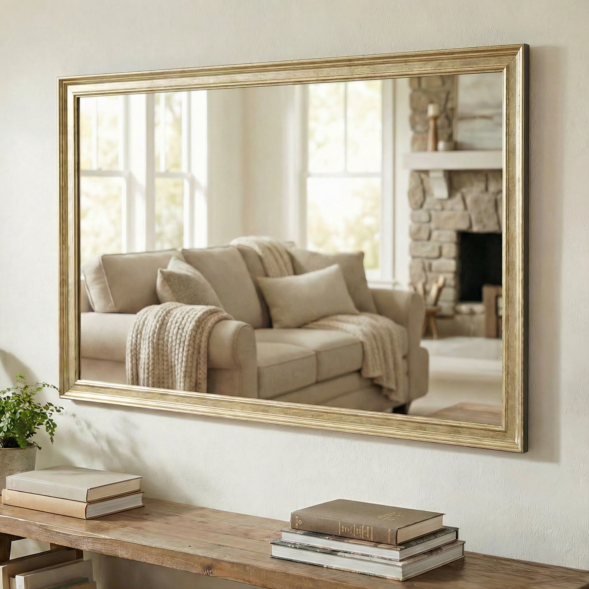 Crenshaw Gold Framed Mirror