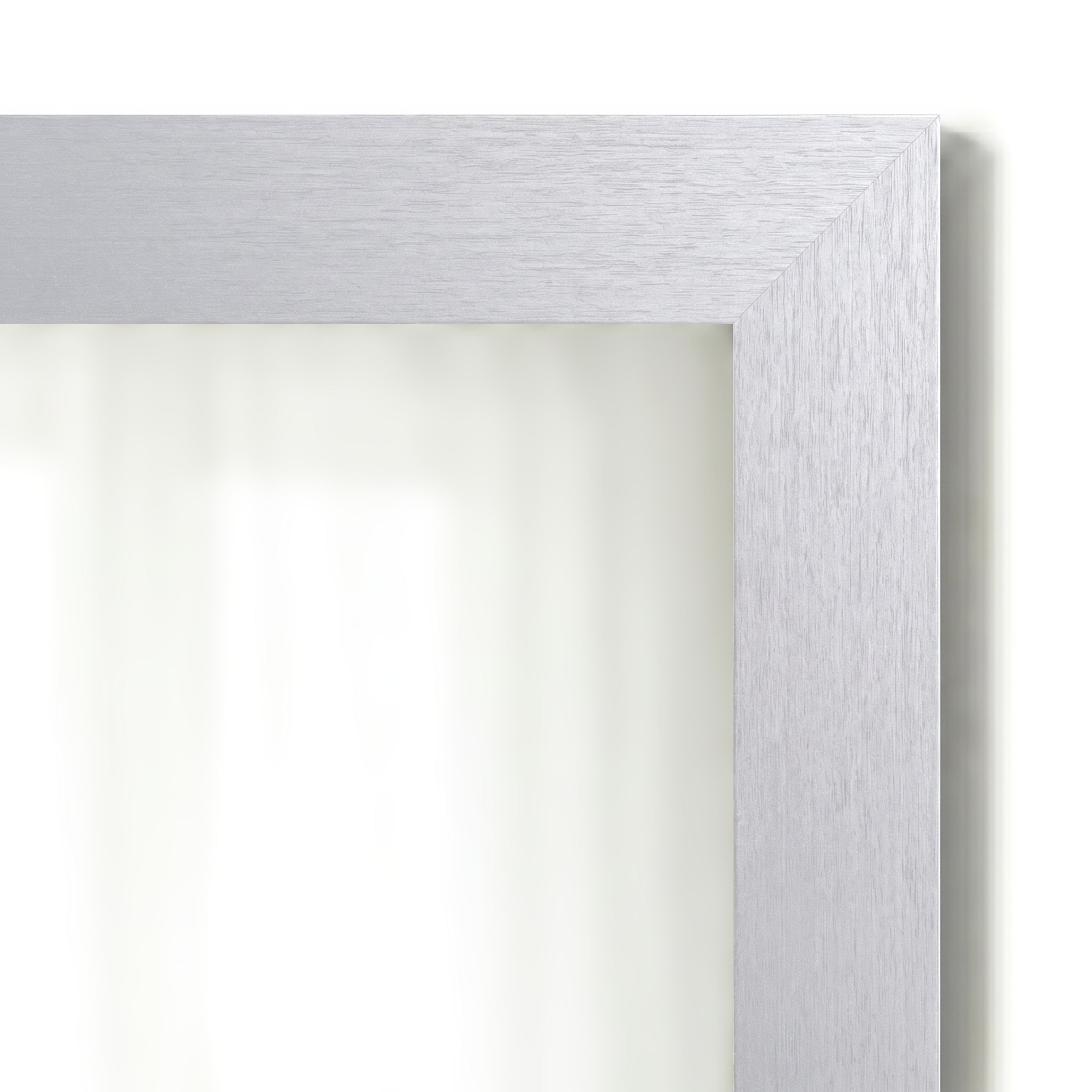 Meade Brushed Silver Framed Mirror