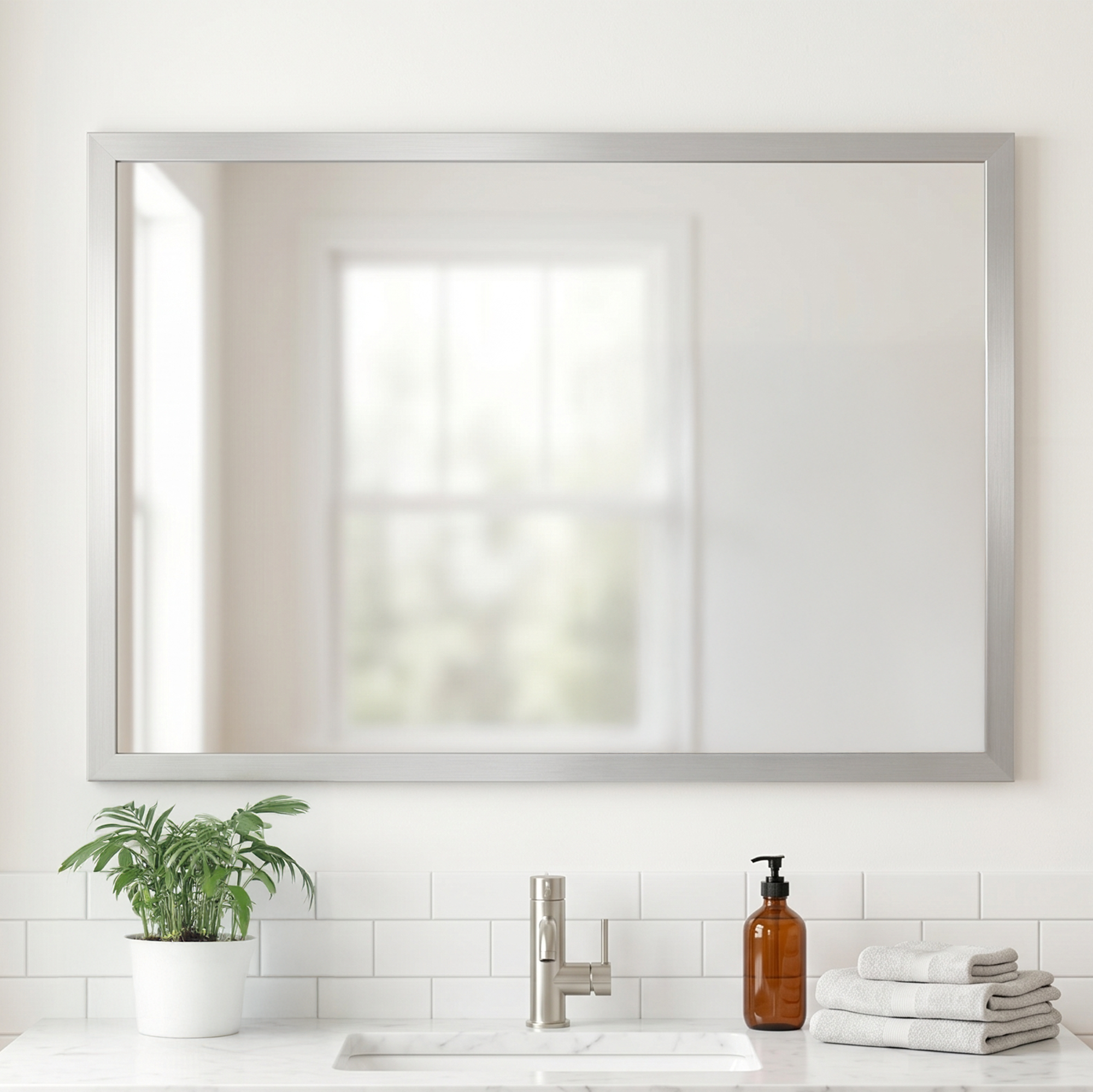 Ellis Silver Framed Mirror