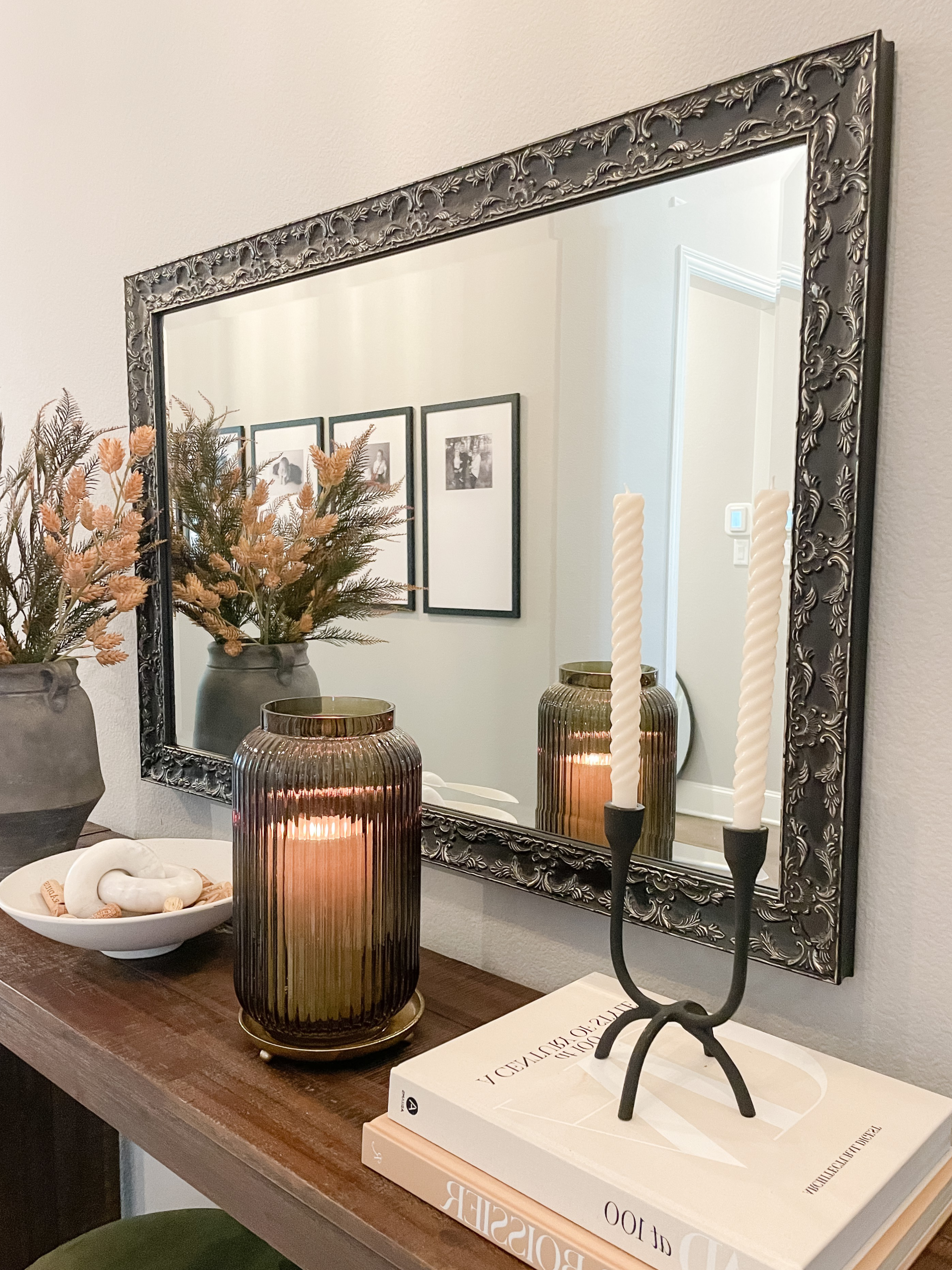 Maricopa Antique Nickel Framed Mirror