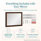 Addison Antique White Framed Mirror