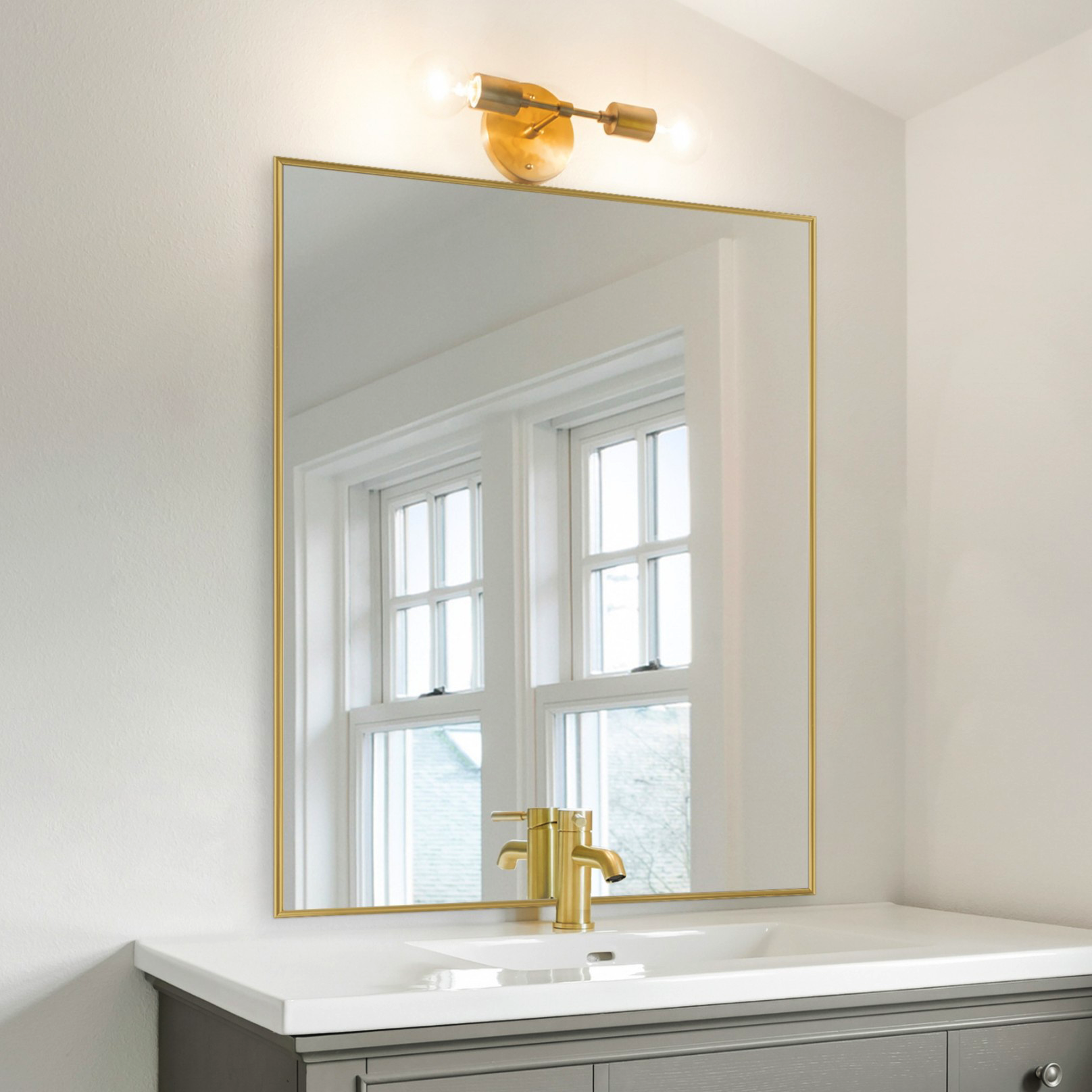 Stanton Gold Metal Mirror