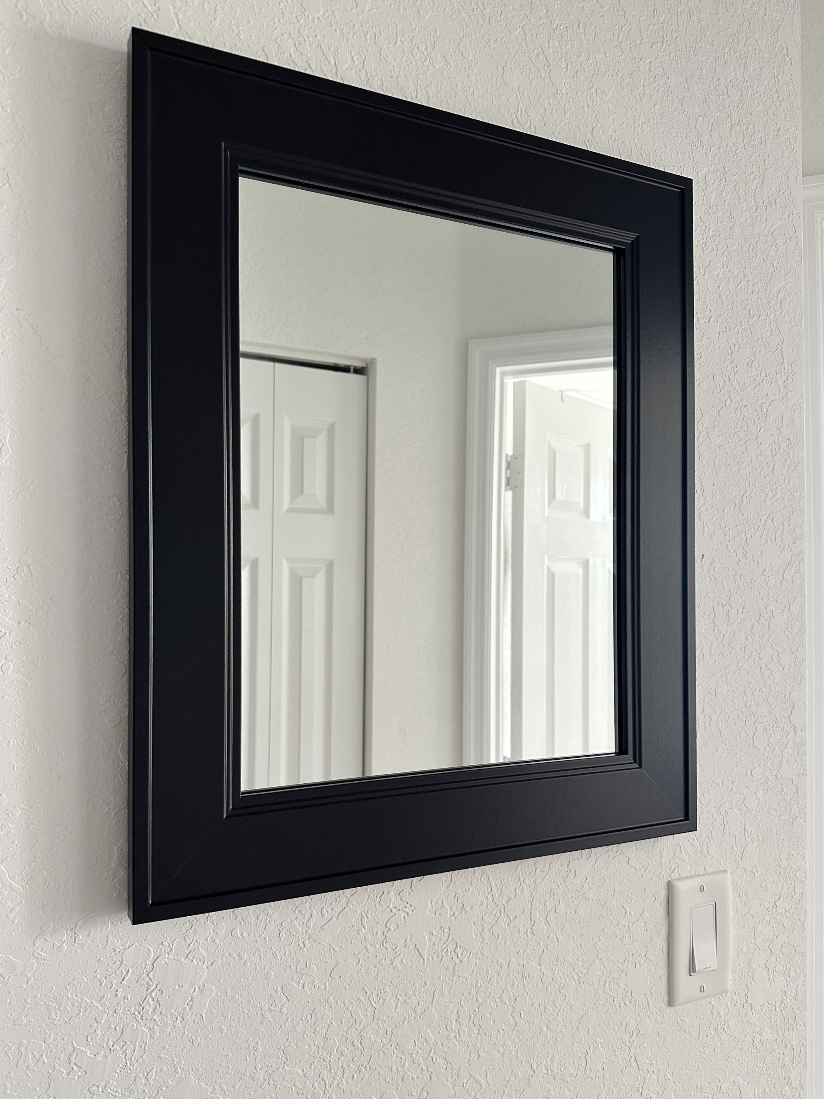 Porter Black Framed Mirror