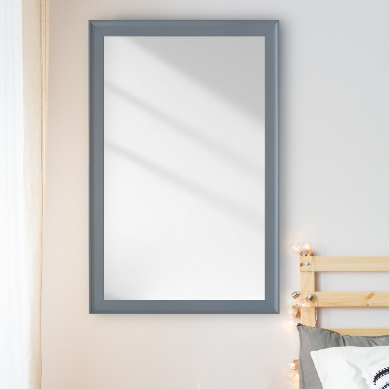 Morgan Light Gray Framed Mirror