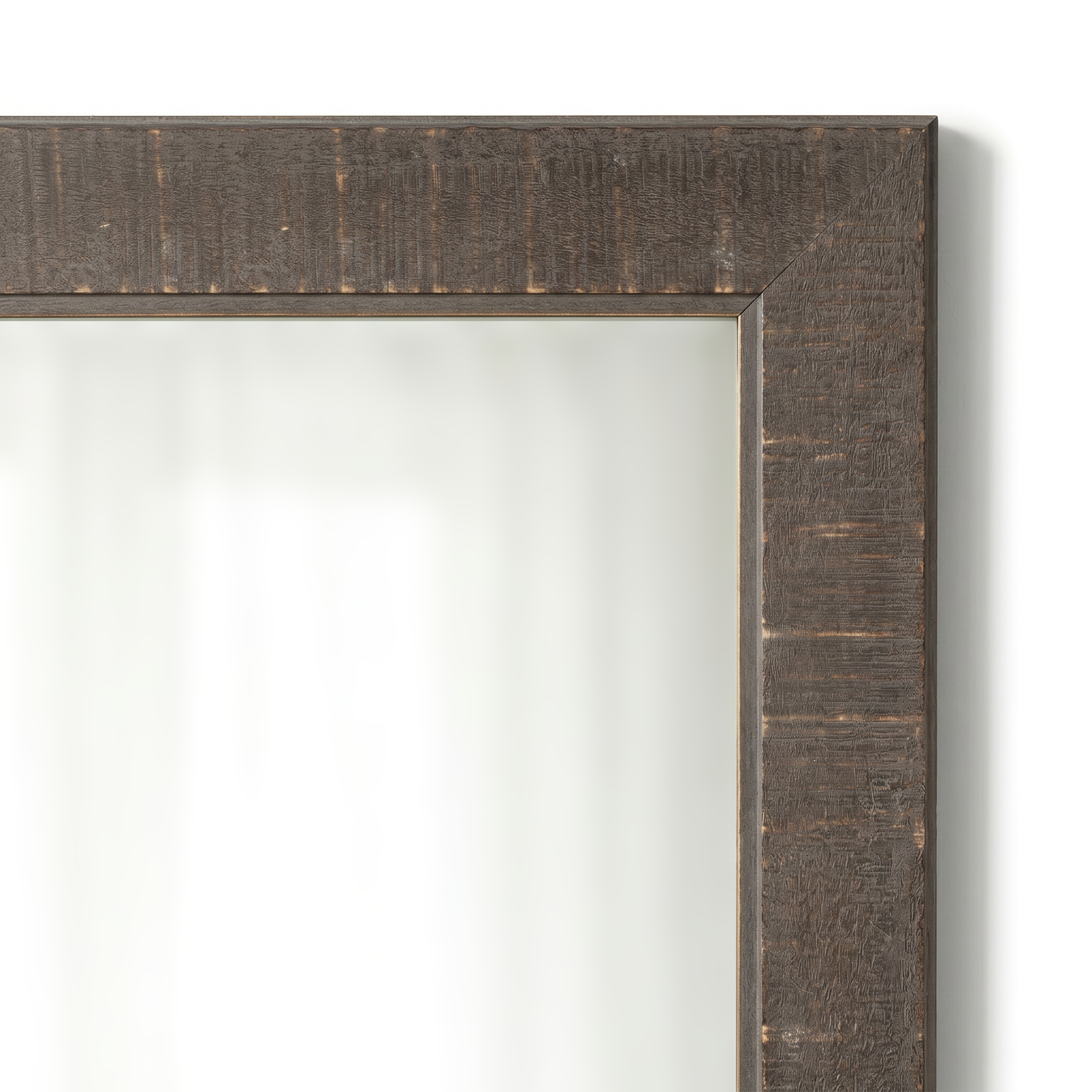 Huntington Distressed Charcoal Framed Mirror