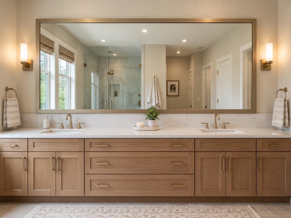 Make the Mirror Look Bigger, or Actually Be Bigger