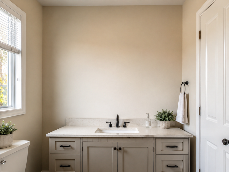 A New Construction Bathroom, Finished