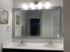 Porter Brushed Silver Framed Mirror