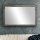Huntington Distressed Black Framed Mirror