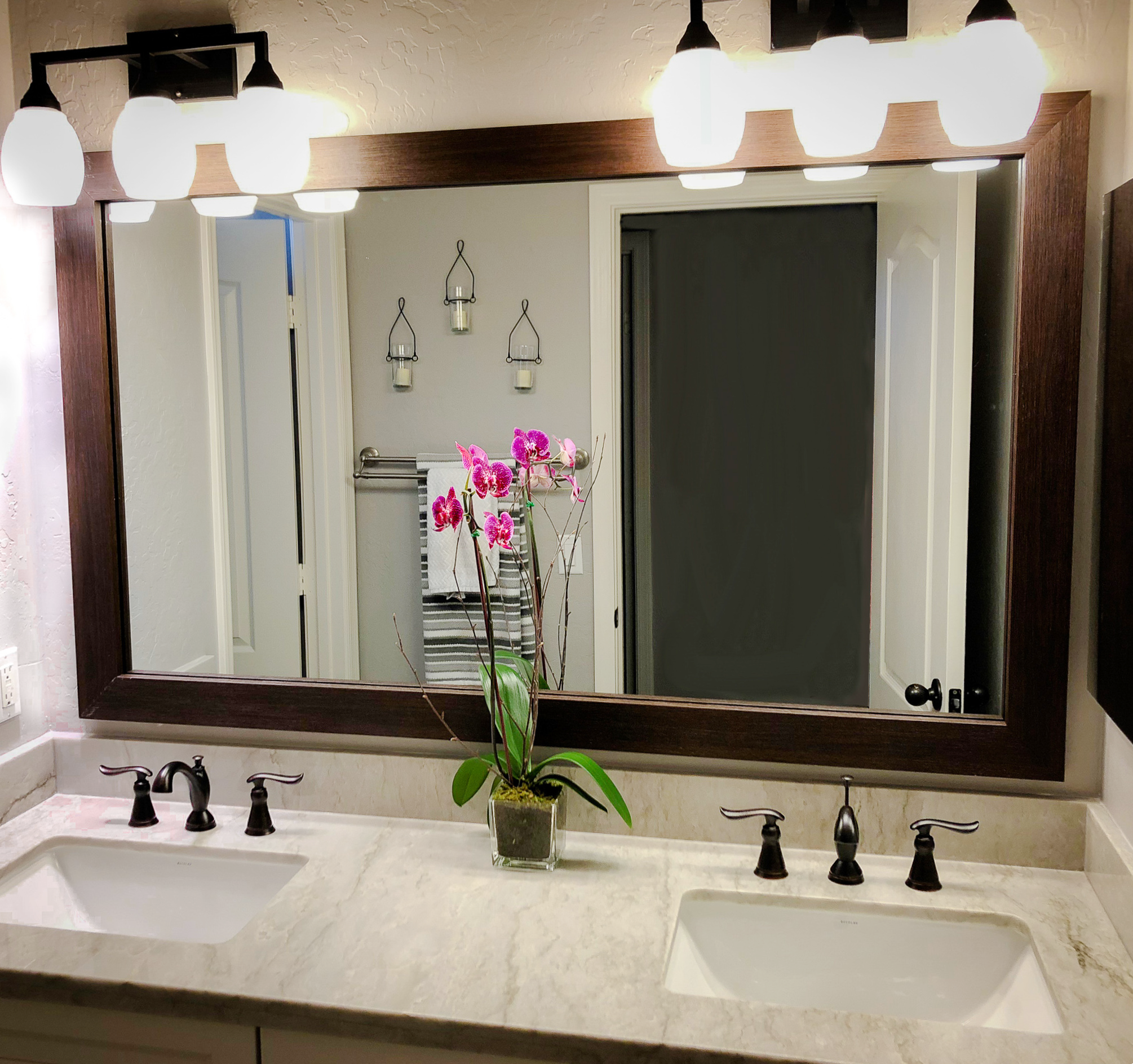Pendleton Espresso Framed Mirror