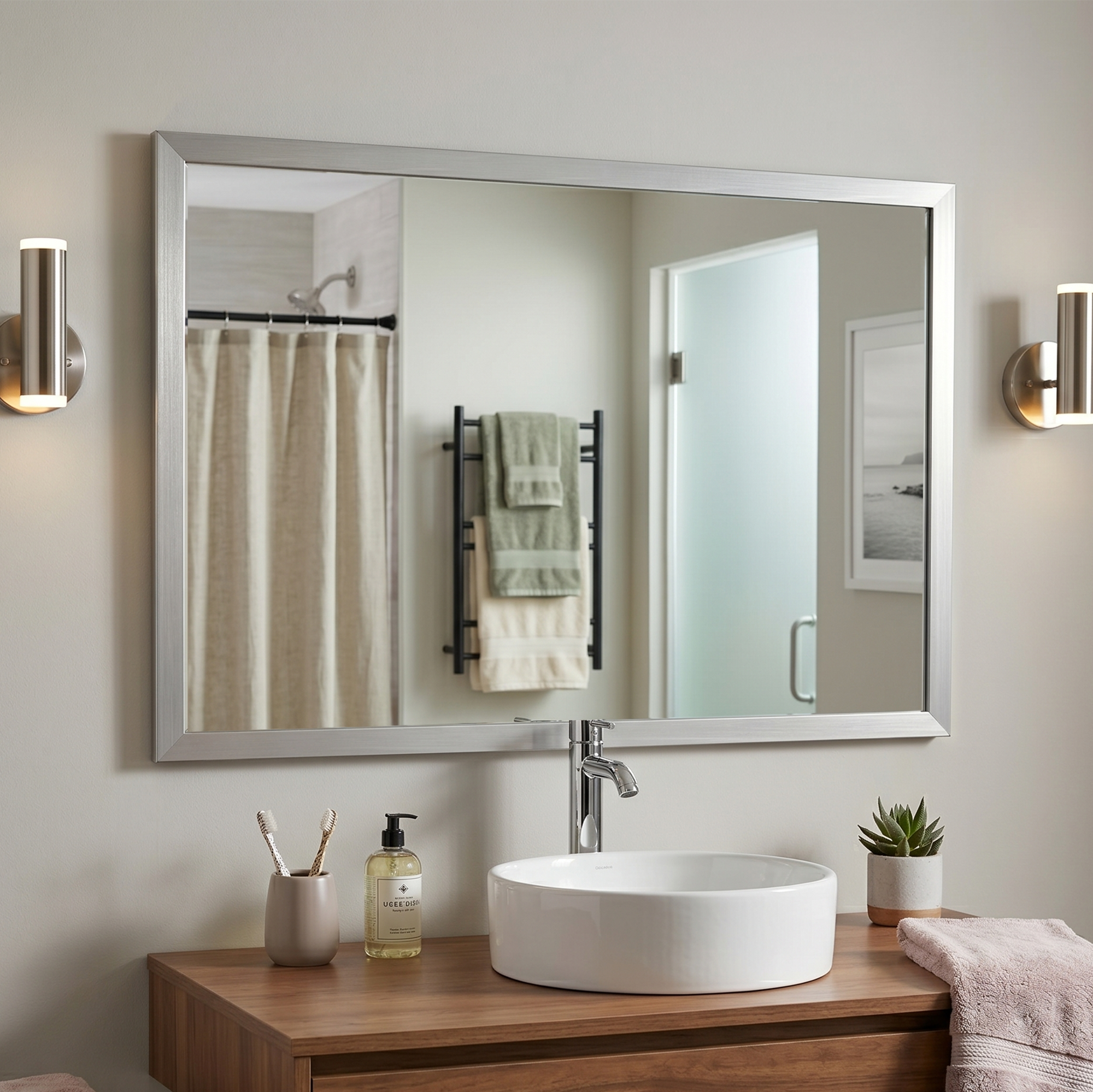 Ellis Silver Framed Mirror