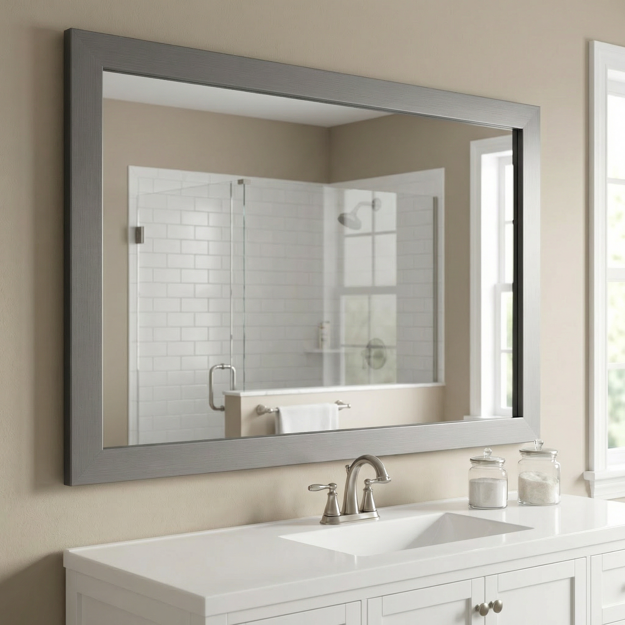 Weston Satin Nickel Add A Frame