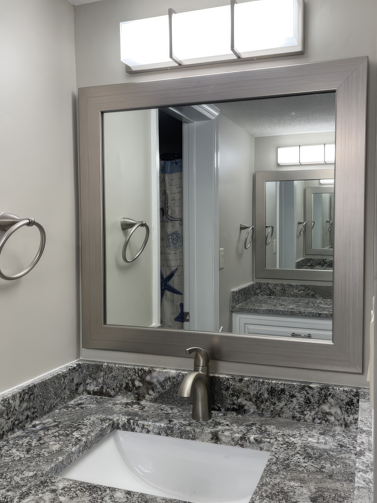 Pendleton Nickel Framed Mirror