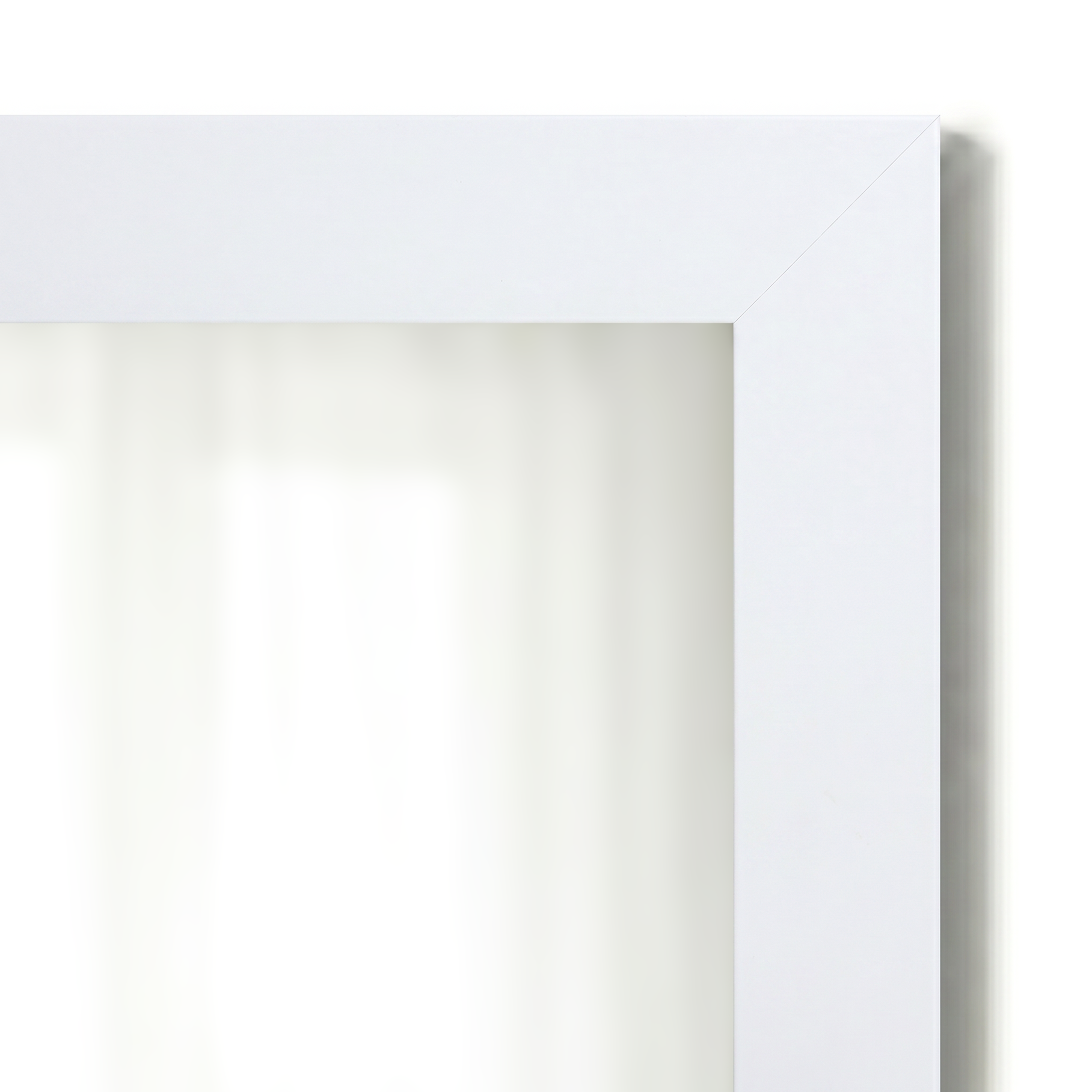 Meade Pure White Framed Mirror