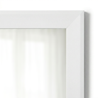 LaRue Pure White Framed Mirror