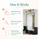 Addison Antique White Framed Mirror