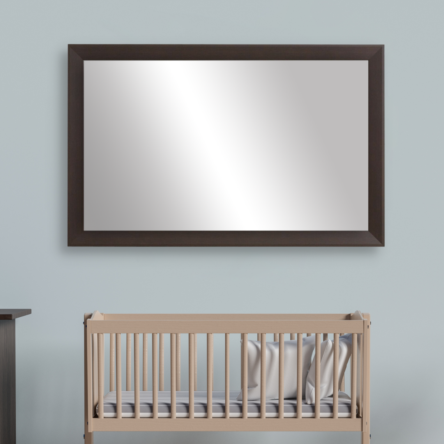LaRue Espresso Framed Mirror