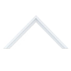 Stanton Pure White Metal Mirror