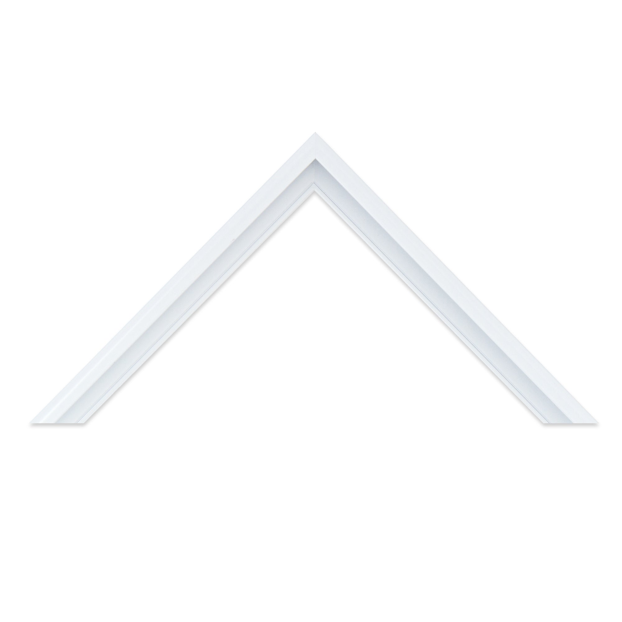 Stanton Pure White Metal Mirror