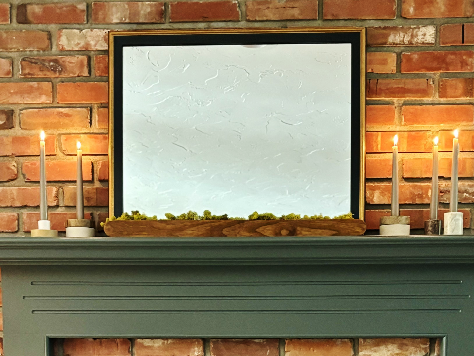 Kendall Black and Gold Framed Mirror