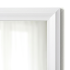 Woodford Pure White Framed Mirror