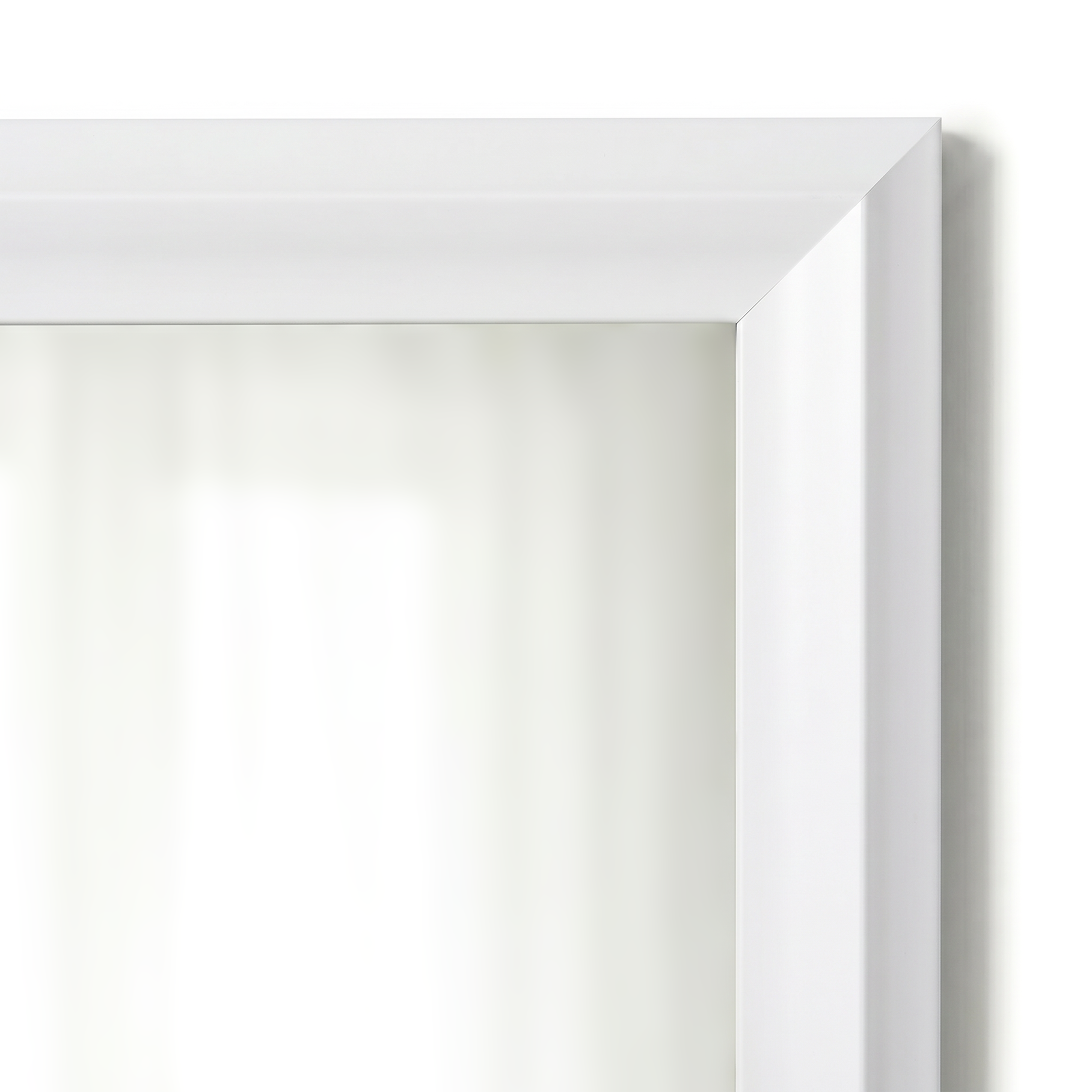 Woodford Pure White Framed Mirror