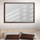 Ellis Espresso Textured Framed Mirror