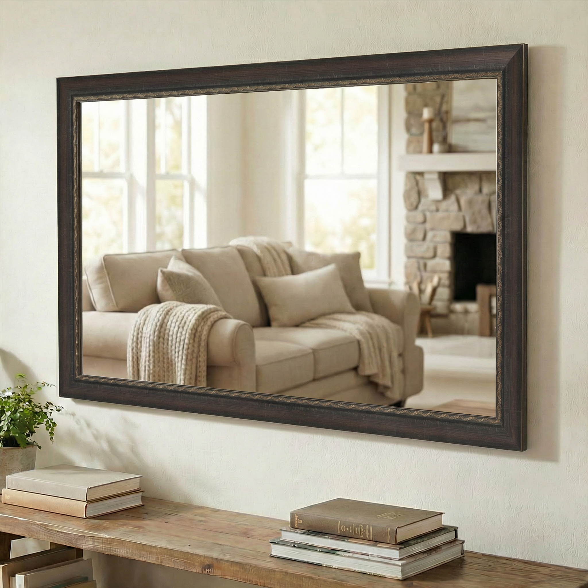 Ventura Antique Bronze Framed Mirror