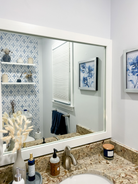 Meade Pure White Framed Mirror