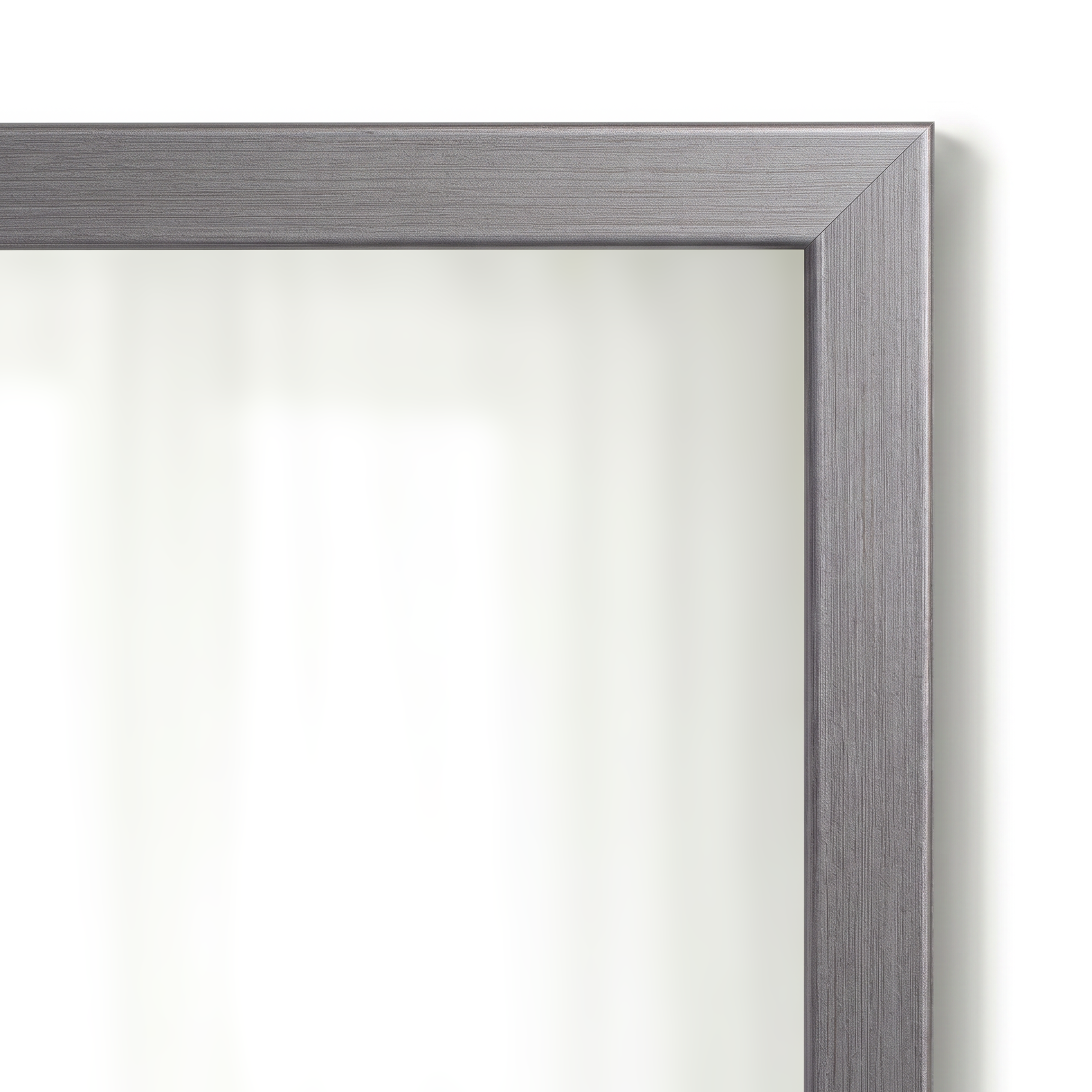 Ellis Satin Nickel Framed Mirror