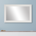 Pendleton Rustic White Framed Mirror