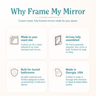 Addison Antique White Framed Mirror
