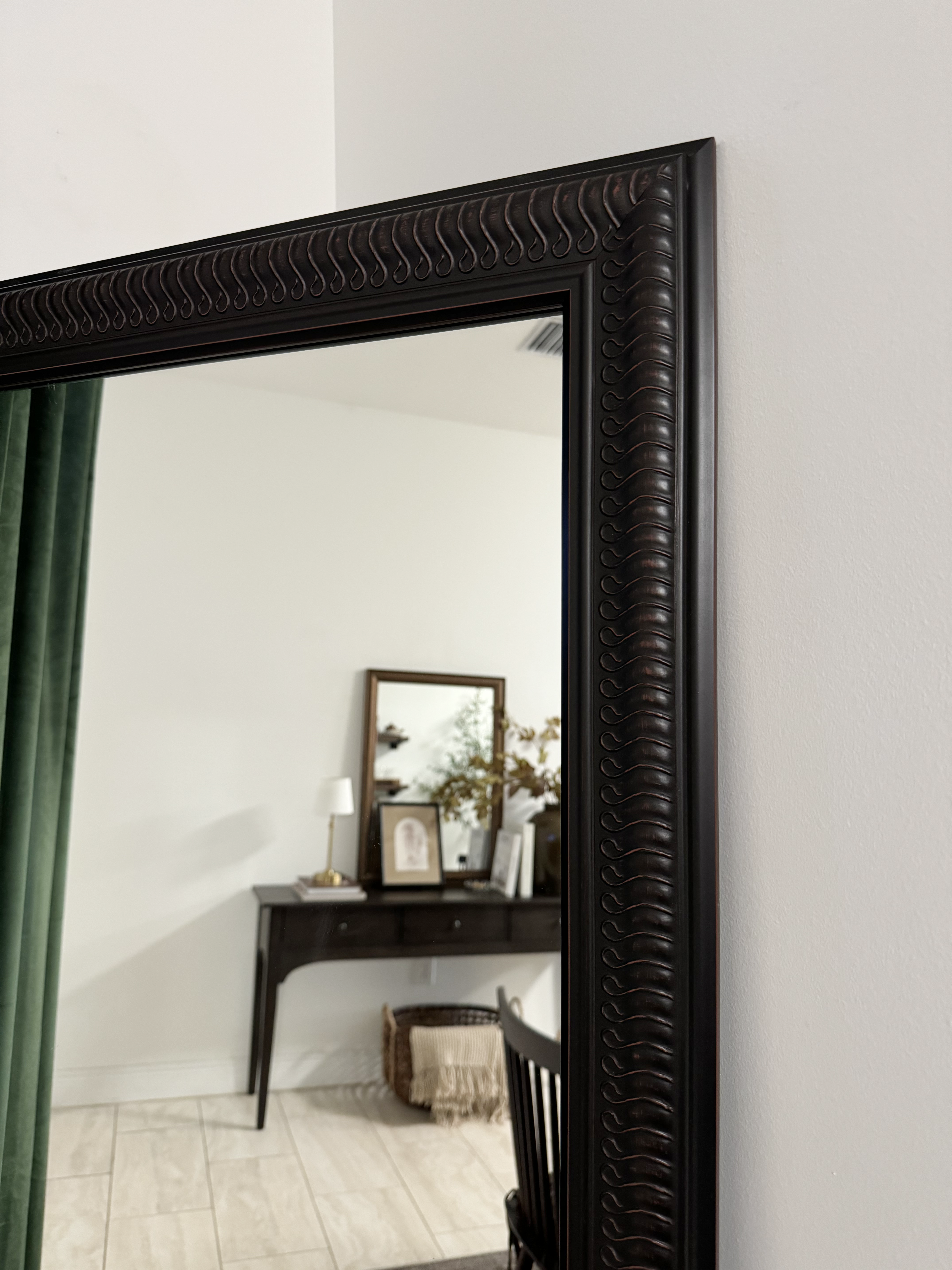 Solano Cherry Chocolate Framed Mirror