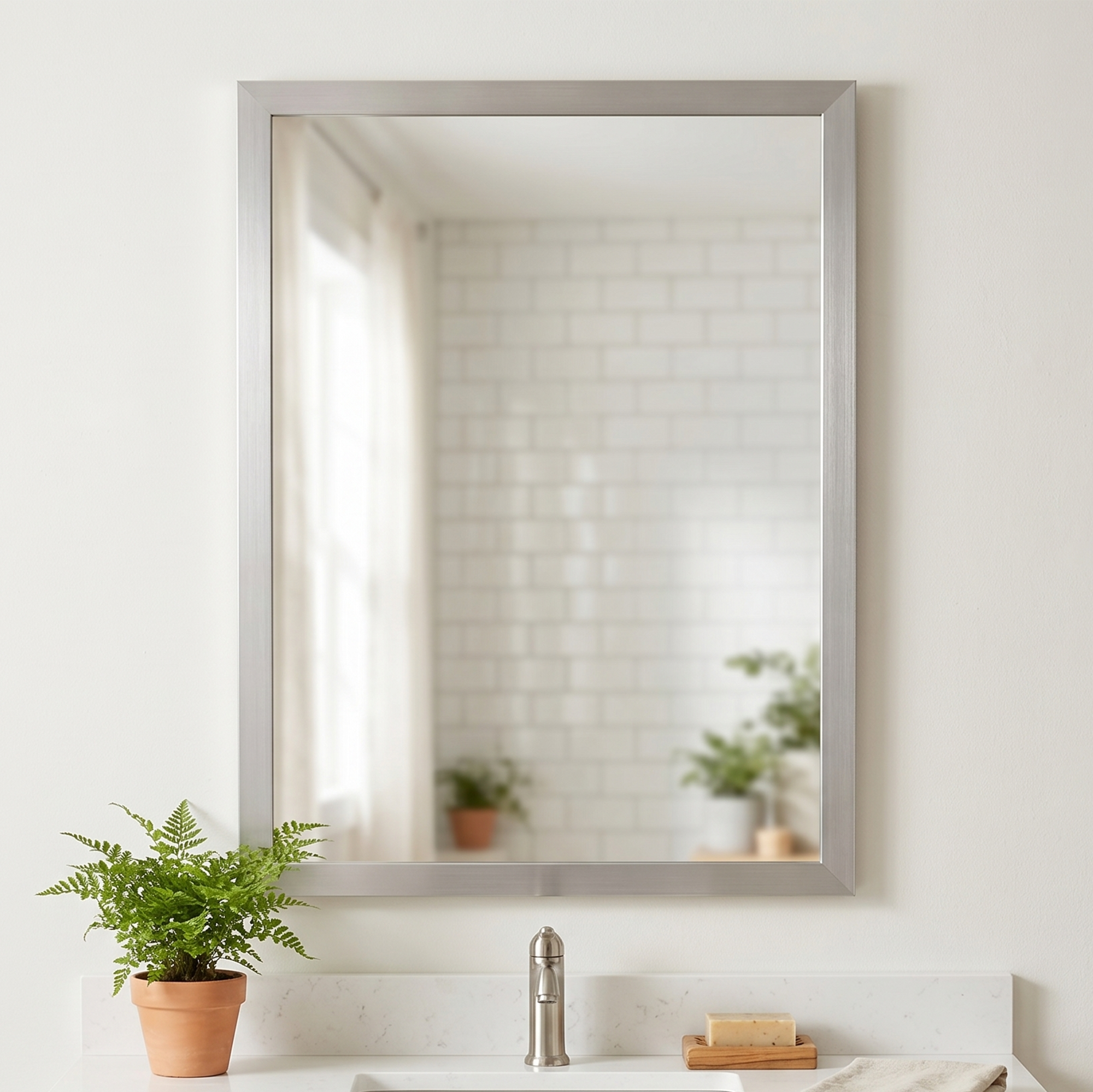 Ellis Silver Framed Mirror