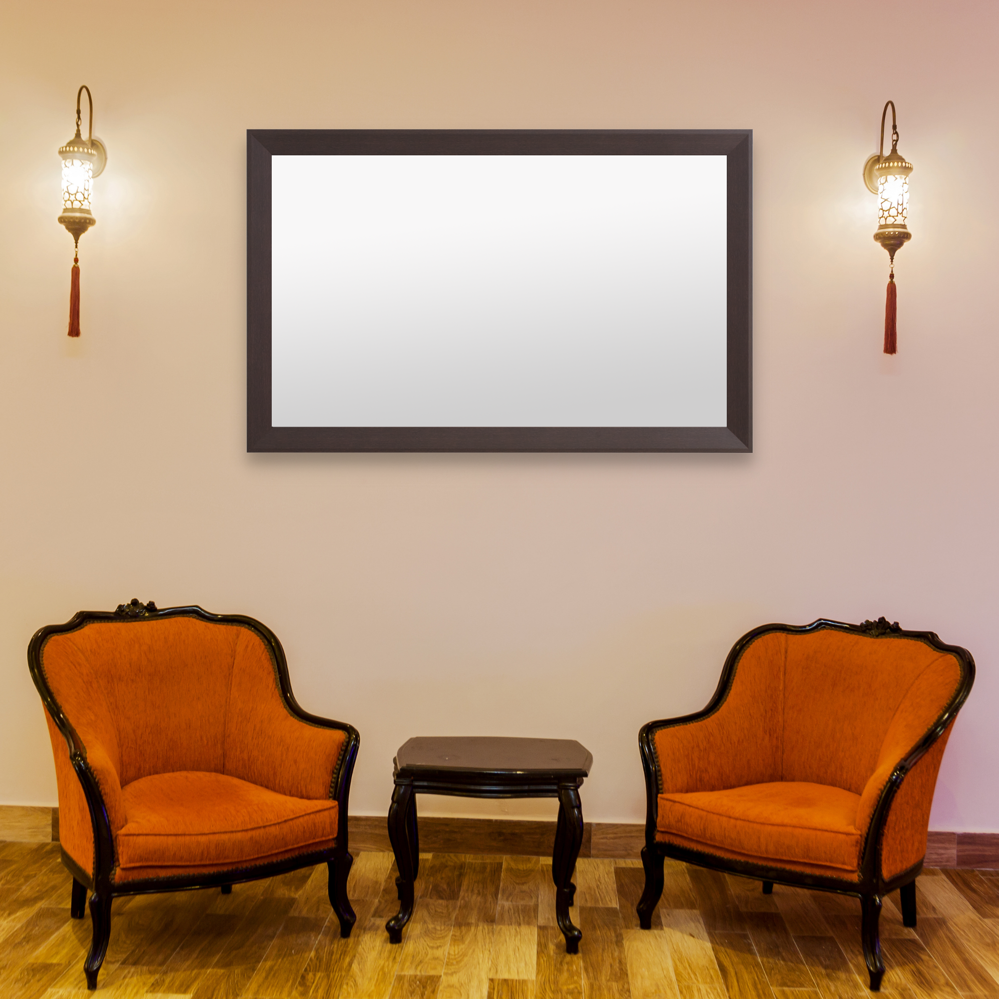 LaRue Espresso Framed Mirror