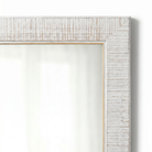 Huntington Distressed White Framed Mirror