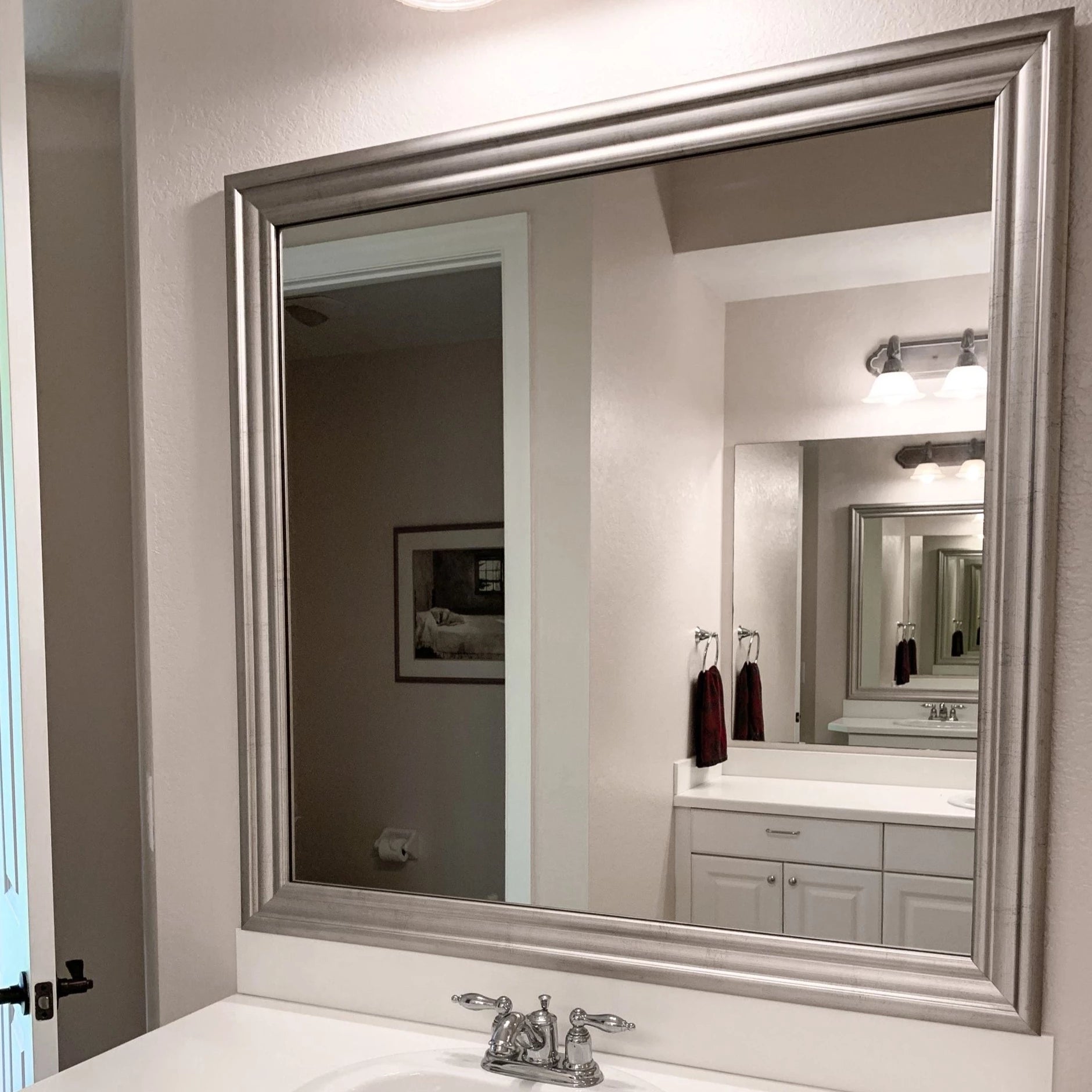 Unused Wall Mirror Frame Kit (Frame My Mirror Brand) - household